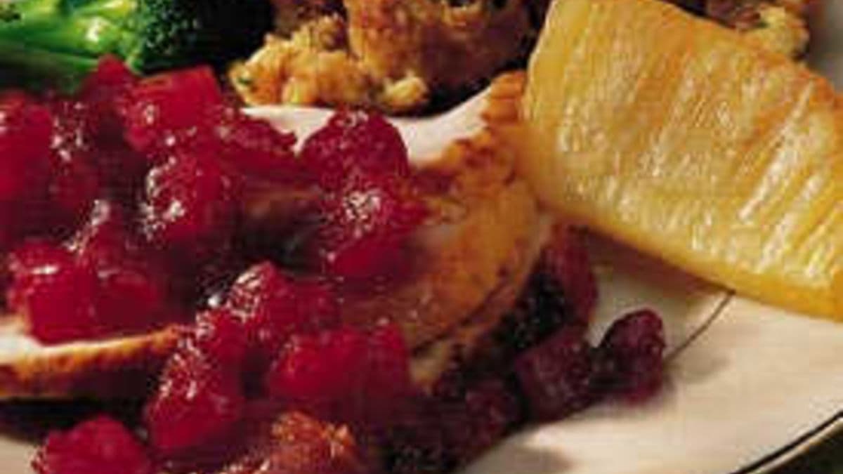 Honey-Glazed Turkey Breast with Roasted Pineapple