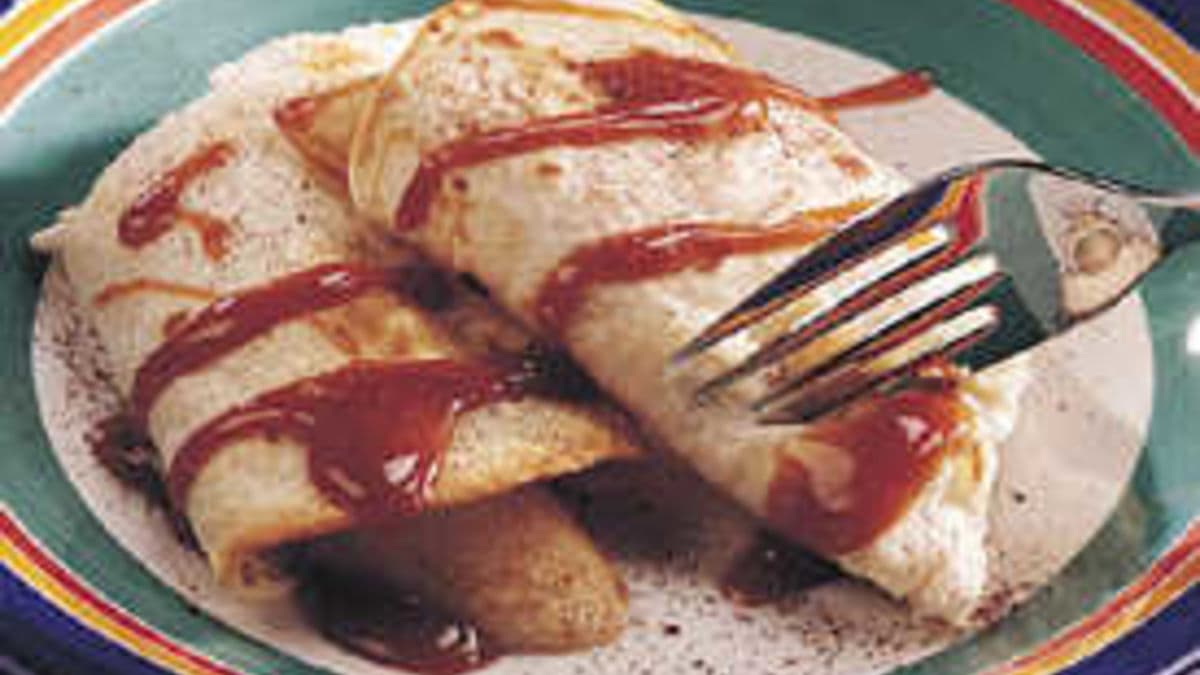 Caramel-Banana Tortilla Dessert