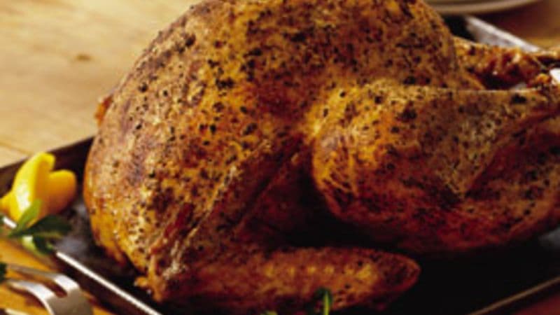 Grilled Lemon-Garlic Turkey
