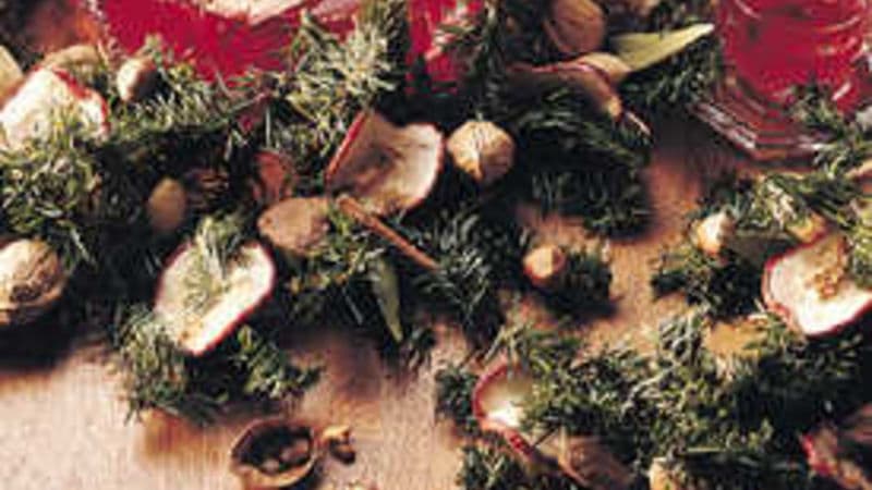 Dried Apple and Nut Garland
